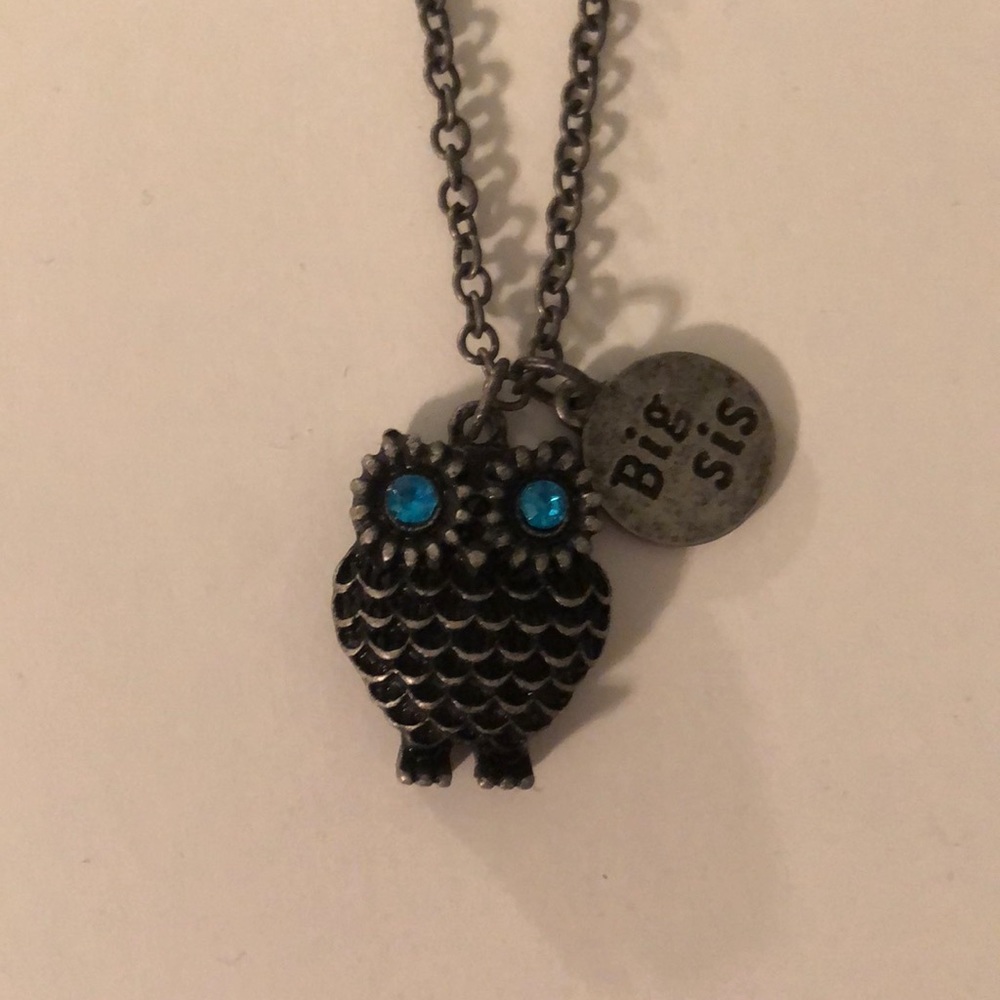 “Big Sis” owl necklace